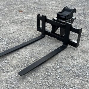 48″ 5,500 Pound Pallet Forks Attachment Fits Bobcat Quick X-Change Mini Excavator