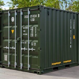 10Ft X 8Ft Shipping Container (One Trip) – Green – M-W Containers