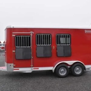 2021 Shadow 3HBPDLX 3 Horse Trailer with 2′ Short Wall