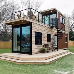 2 Story Shipping Container Home With Rooftop – Colli Trans Containers