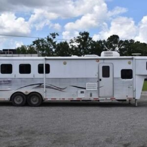 2007 American Spirit 8410GLQ 4 Horse Trailer with 10′ Short Wall