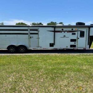 2024 Bison Trail Hand 708160 Stock Trailer with 8′ Short Wall