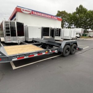 Gravity Equipment Tilt Trailer 81.5″x22′ Moritz Charcoal 16,000 GVWR Hydraulic Jack