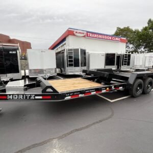 Gravity Equipment Tilt Trailer 81.5″x22′ Moritz Black 16,000 GVWR
