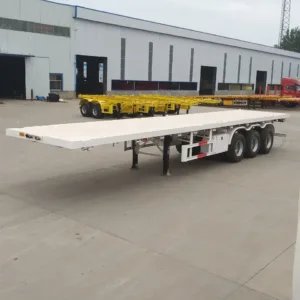 3 Axle Transport 20ft 40ft Container Flatbed Semi Trailer For Sale – Waitrosecowes Store