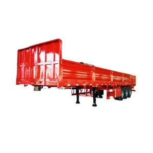 3 Axles 40 Foot Container Tray Cargo Semi Trailer with Side Cover – Waitrosecowes Store