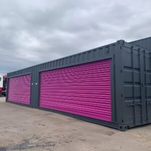 40Ft x 8Ft Shipping Container With Double Roll-Up Doors – M-W Containers
