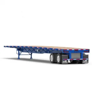 45ft Semi Trailer – 3 Axle Low Flatbed Container Semi Trailer – Waitrosecowes Store