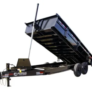 7×16 Gorilla Telescopic IBeam Dump Trailer with 2ft Sides (2) 7K Axles