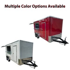 7′ X 16′ Flatfront Concession Trailer Food Event Catering