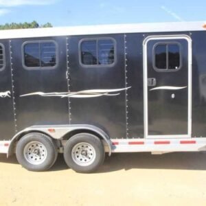 Used 2013 Adam 3HSLBP 3 Horse Trailer with 2′ Short Wall