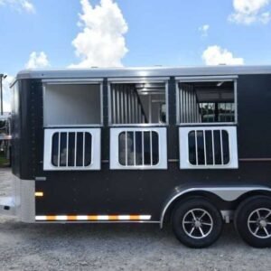 2018 Sundowner SPORTMAN3HBP 3 Horse Trailer with 3′ Short Wall