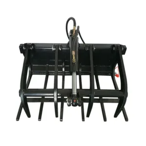 39″ Hydrualic Grapple Mini Skid Steer Wood Grabber | M-HGB