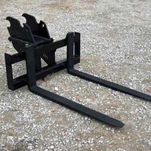 48″ 4,000 lb Pallet Forks Attachment Fits Kubota U35 KX040 KX71 KX91 KX121 KX033 Excavator