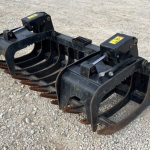 2021 CAT 84″ Industrial Root Rake Grapple Attachment Fits Skid Steer Loader
