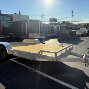 80″x18′ High Country Aluminum Open Car Hauler Trailer w/pressure treated deck
