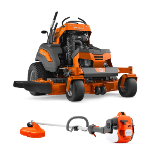 Husqvarna V548 Stand On Zero Turn Mower 48″ 24.5HP Kawasaki +Bonus 522L Trimmer (Scratch and Dent)