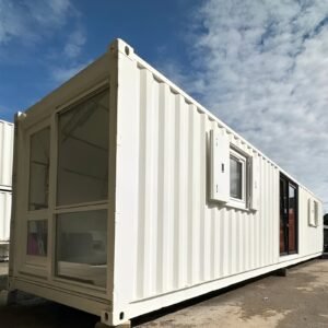 Converted 40ft Shipping Container | Open Plan Office | Portable Container Building – M-W Containers