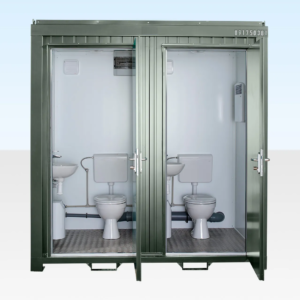 Double Mains Toilet USA | Durable Steel Site Toilet for Construction & Events