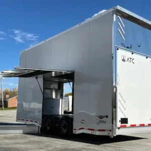 Enclosed ATC Car Trailer 2026 22ft. Aluminum Stacker ROM 900 w/14ft. Tiltable Lift 5264