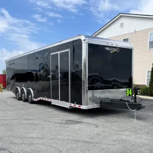 Enclosed Car Trailer 2025 34′ Haulmark Edge w/Wide Rear Opening & Premium Stereo System #9530