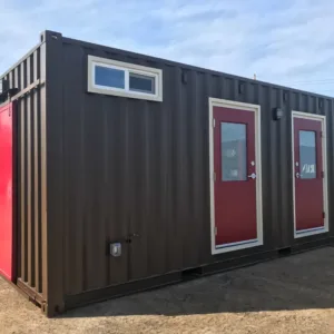 Shipping Container Restroom (Conex Portable Bathroom) – M-W Containers