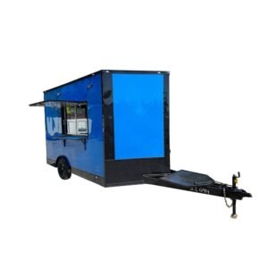 8.5′ X 12′ Cobalt Blue Concession Trailer Food Event Catering