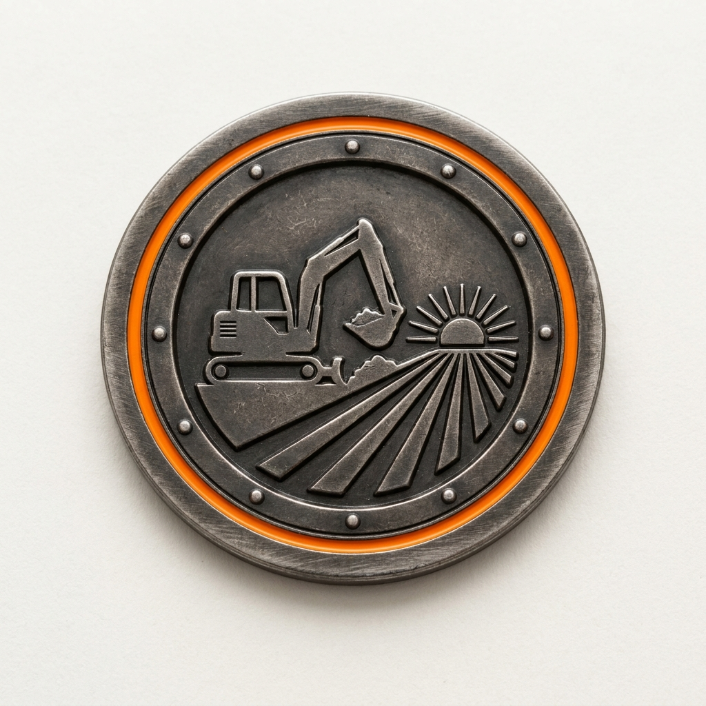 Iron Field Equipment Supply emblem logo